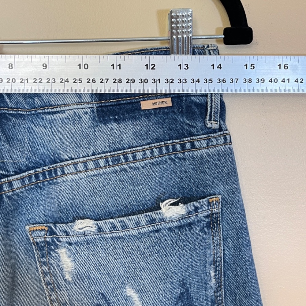 Mother Tunnel Vision Sneak in Take Me Higher Jeans - Women's Size 26 - Blue - Picture 9 of 13